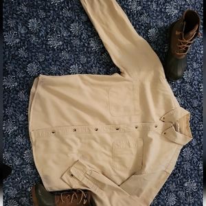 Mountain Man Button Khaki Down